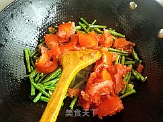 简单家常菜---西红柿烧豆角的做法步骤：4