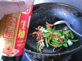 尖椒丝瓜条的做法步骤：6
