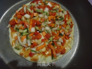 平锅火腿披萨的做法步骤：15