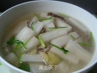 白萝卜牛肉汤的做法步骤：5