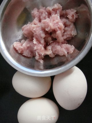 肉末蒸蛋的做法步骤：1