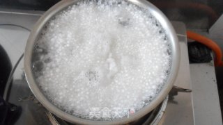红豆火龙西米露的做法步骤：3