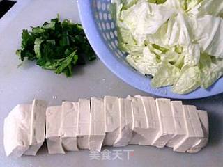 娃娃菜焖豆腐的做法步骤：2