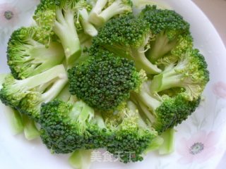 酱牛肉拌腐竹西兰花的做法步骤：3