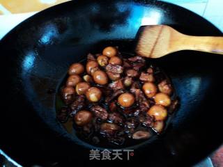 鹌鹑蛋烧肉的做法步骤：7