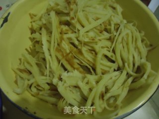 家常素炒饼的做法步骤：2