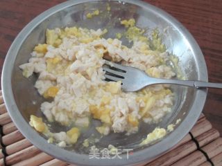 宝宝辅食——蛋黄豆腐泥的做法步骤：6