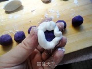 芝麻--紫薯糯米糍的做法步骤：7