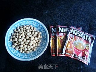 缓解疲劳豆浆---咖啡豆浆的做法步骤：1