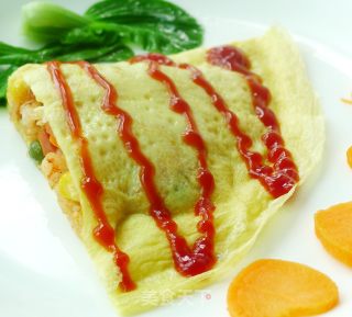 给剩米饭披上华丽的外衣—蛋包饭的做法步骤：12