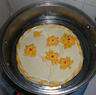 富贵菊花图——面食入画的做法步骤：18