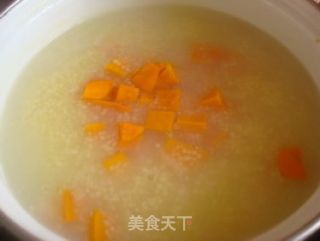 【南瓜的花样年华】南瓜双米粥的做法步骤：4