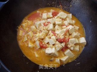 家常菜----西红柿鸡蛋炒豆腐的做法步骤：7