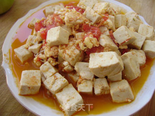 家常菜----西红柿鸡蛋炒豆腐的做法步骤：8