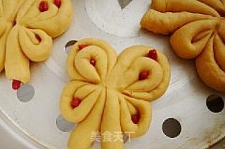 南瓜枸杞蝴蝶卷的做法步骤：10