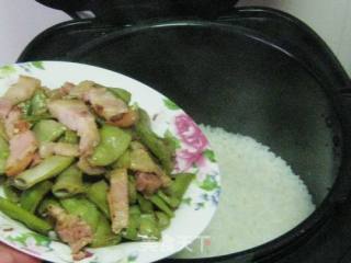 咸肉扁豆饭的做法步骤：8