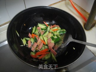 火腿黄瓜的做法步骤：7