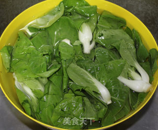 蒜香小白菜的做法步骤：1