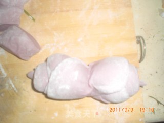 紫玫瑰馒头的做法步骤：7