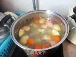 水果汤——苹果梨猪骨汤的做法步骤：5