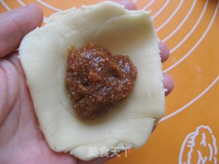 酥皮月饼（无花果馅和花生馅）的做法步骤：11