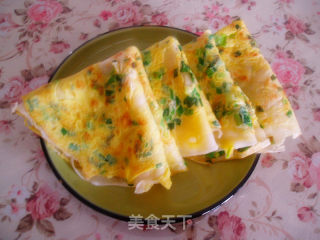 韭菜鸡蛋饼的做法步骤：4