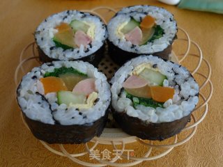 【花样寿司】----韩式寿司的做法步骤：11