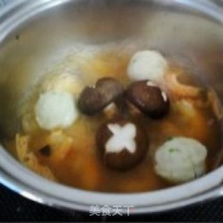盐焗虾--海鲜乌冬汤面的做法步骤：5