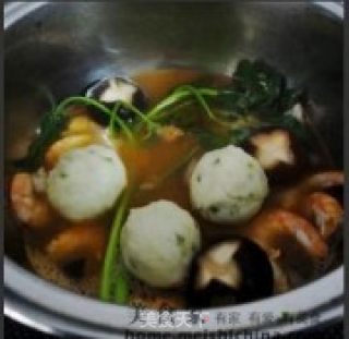 盐焗虾--海鲜乌冬汤面的做法步骤：6