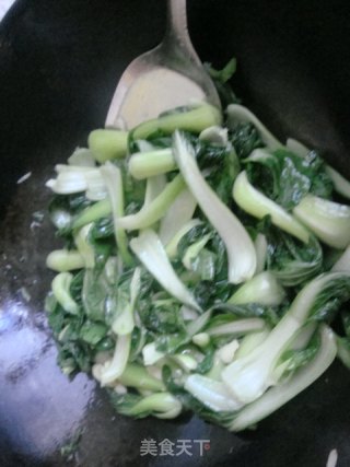 蒜香味青菜的做法步骤：5