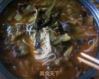 酸辣牛肉面的做法步骤：15