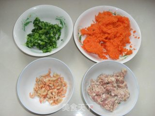 什锦水饺的做法步骤：1