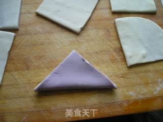 千层紫薯双色鲜肉饼的做法步骤：10