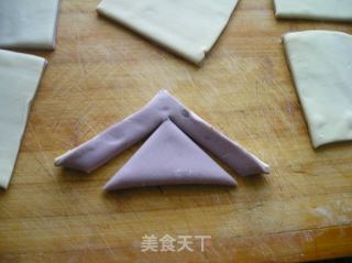 千层紫薯双色鲜肉饼的做法步骤：11