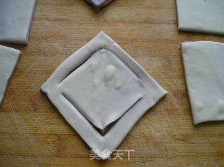 千层紫薯双色鲜肉饼的做法步骤：12