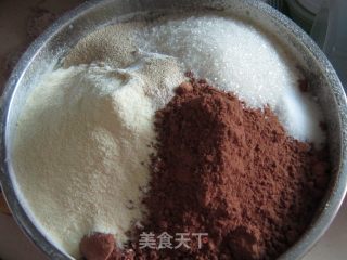 可可面包的做法步骤：1