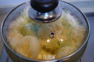苏北农家菜——蒜苗鸭蛋烧肉的做法步骤：5
