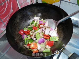 新疆炒面片的做法步骤：7