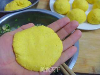 【简单制作的花样饼大全】乡村特色---玉米快菜贴饼子的做法步骤：17