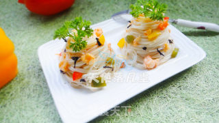 虾仁紫菜拌面的做法步骤：7