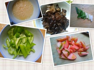 五彩炒蛋的做法步骤：1