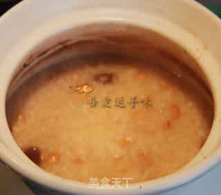 话梅花生粥的做法步骤：10