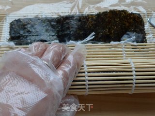 【花样寿司】----韩式辣酱寿司的做法步骤：9