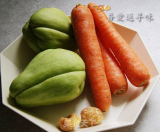 佛手瓜密枣汤的做法步骤：1