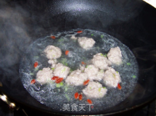 苦瓜汆丸子的做法步骤：5