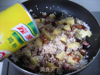 土豆腊肉饭的做法步骤：8