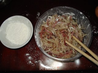 火腿土豆丝饼的做法步骤：5