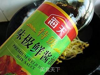 简单家常菜----黄豆芽炒粉丝的做法步骤：5