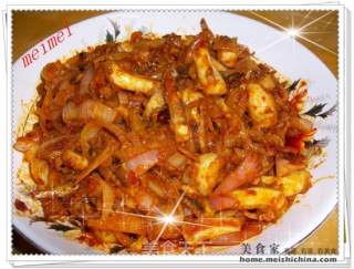 好吃介绍@@大马美食~~椰浆饭配搭墨鱼叁巴的做法步骤：10