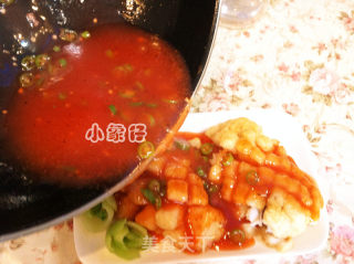 一鱼两吃——番茄菠萝鱼的做法步骤：12